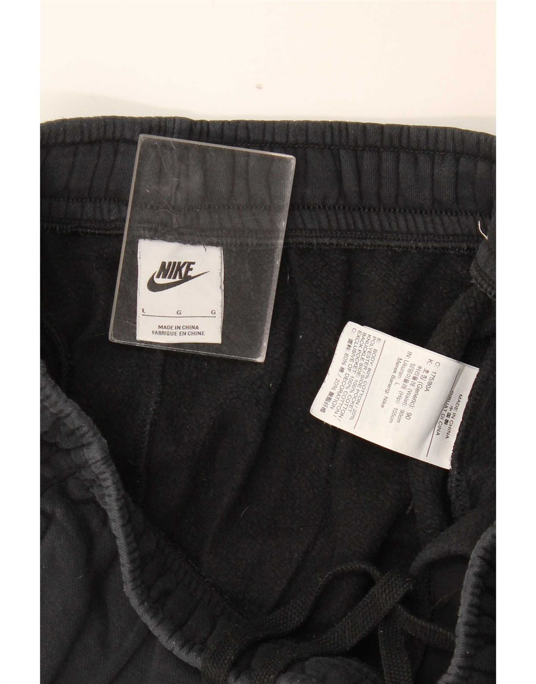 Męskie spodnie dresowe Nike, duże, czarne, bawełniane