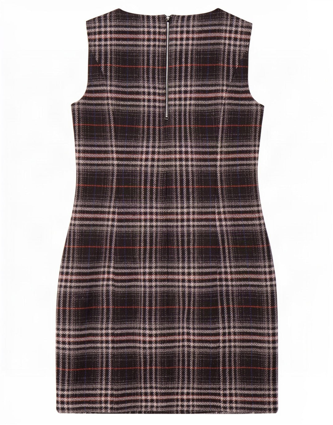 Marks & Spencer Damska sukienka typu shift bez rękawów UK 12, średnia, czarna krata
