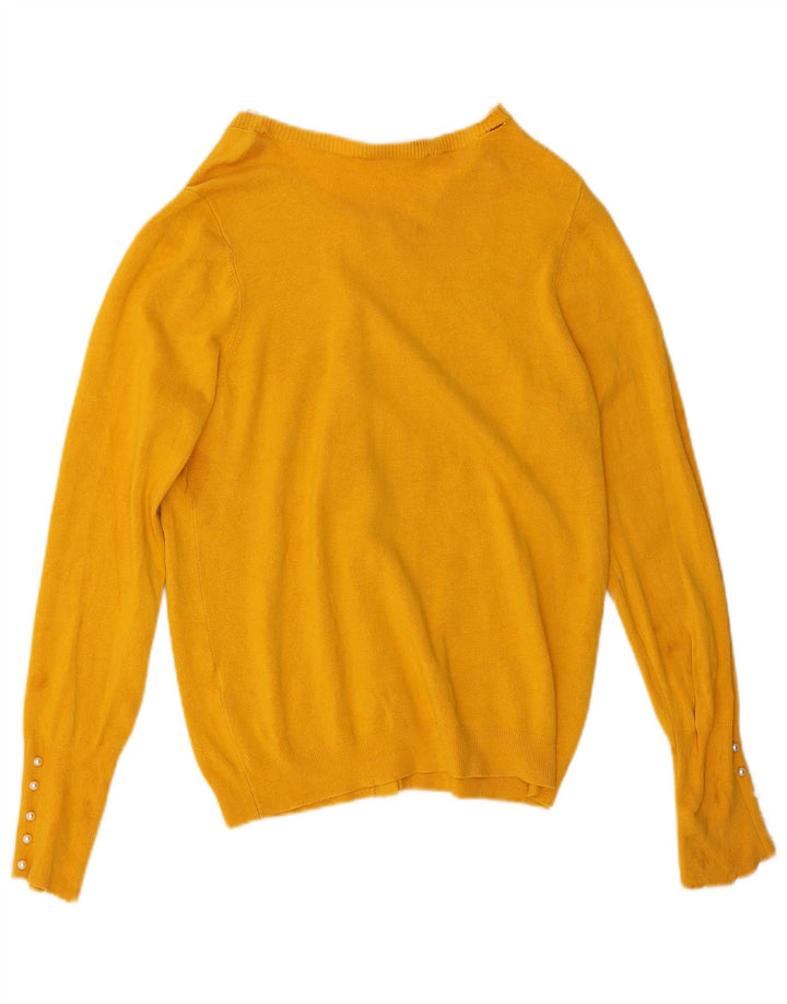 Sweter damski Zara Cardigan UK 16, duży, żółty