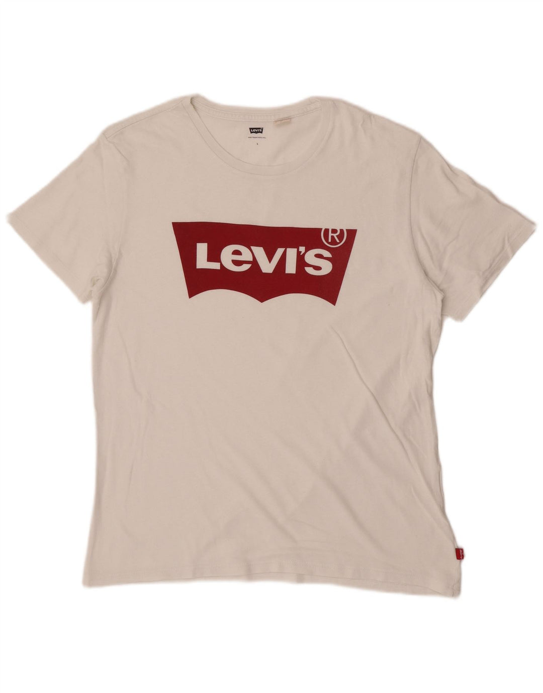 Męski T-shirt z grafiką Levi's, duży, biały