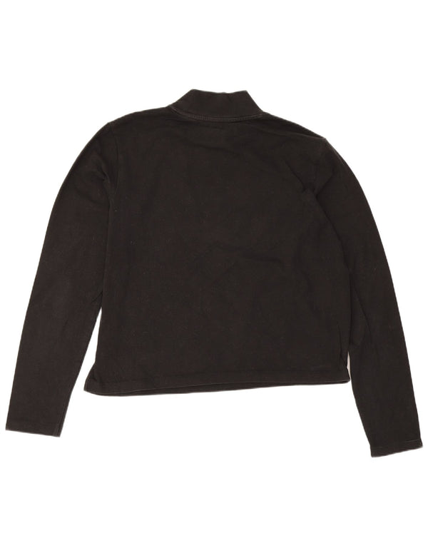 Damska koszulka Puma Crop Graphic z długim rękawem UK 12, średnia czerń