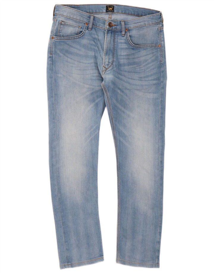 Damskie jeansy Lee Luke Slim W32 L28 Niebieskie bawełniane