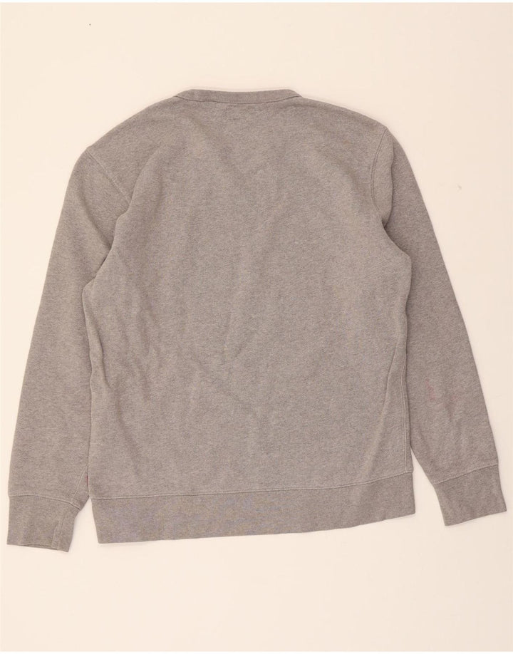 LEVI'S Mens Graphic Sweatshirt Jumper Medium Grey Cotton Vintage Levi's and Second-Hand Levi's from Messina Hembry 