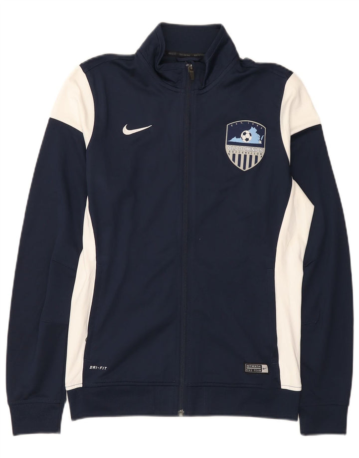 Męska kurtka dresowa Nike Dri Fit, średnia granatowa, blok kolorów