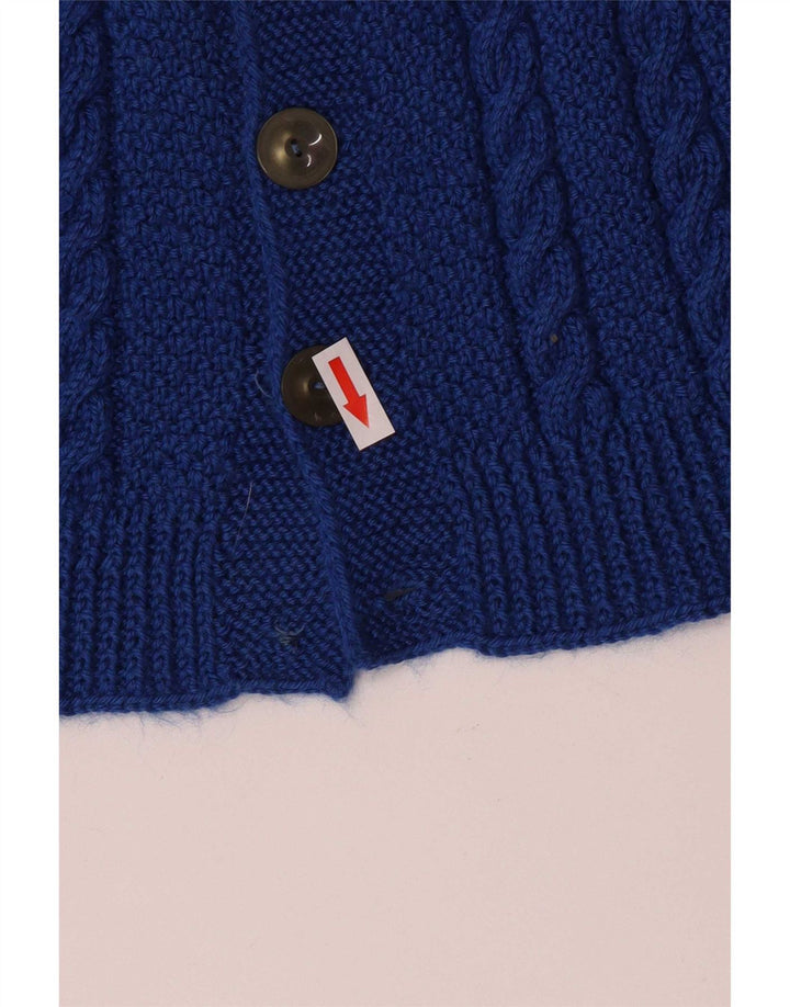 Sweter męski w stylu vintage, średni niebieski