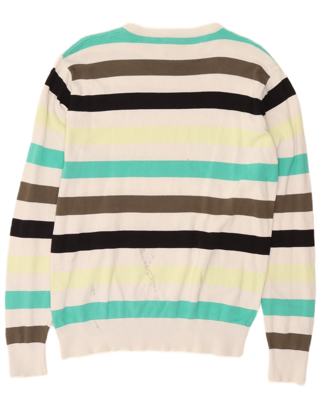 Męski sweter Jack & Jones z okrągłym dekoltem, duże, wielokolorowe paski