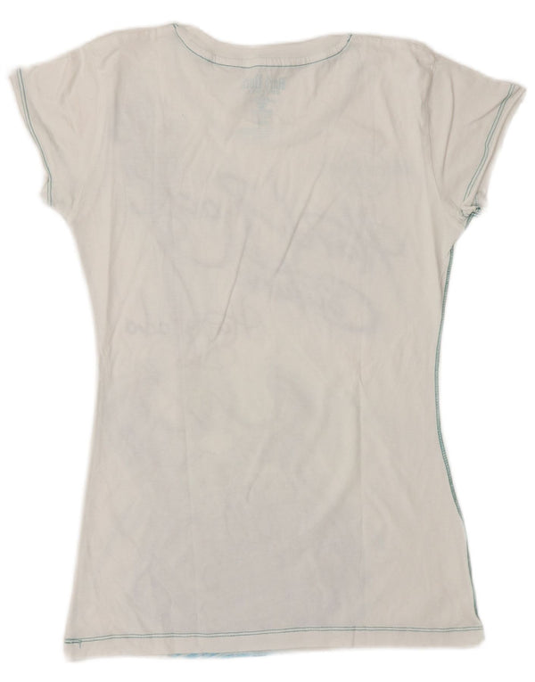 T-shirt dziewczęcy HARD ROCK CAFE Hurghada z grafiką, 7-8 lat, średni biały