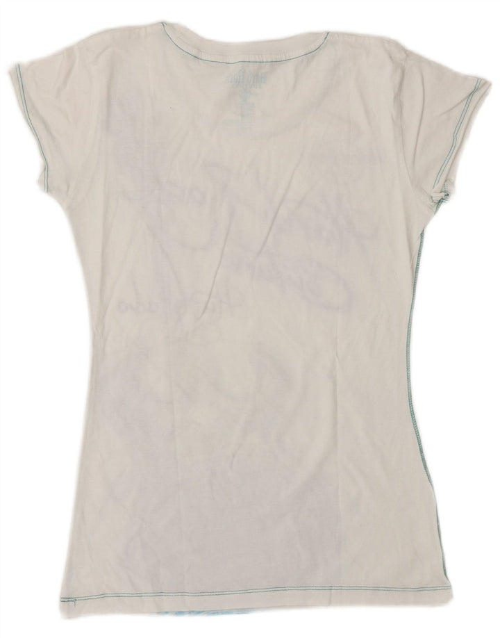 T-shirt dziewczęcy HARD ROCK CAFE Hurghada z grafiką, 7-8 lat, średni biały