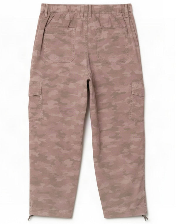 Damskie spodnie cargo Marks & Spencer UK 12 Medium W30 L22 Różowy kamuflaż
