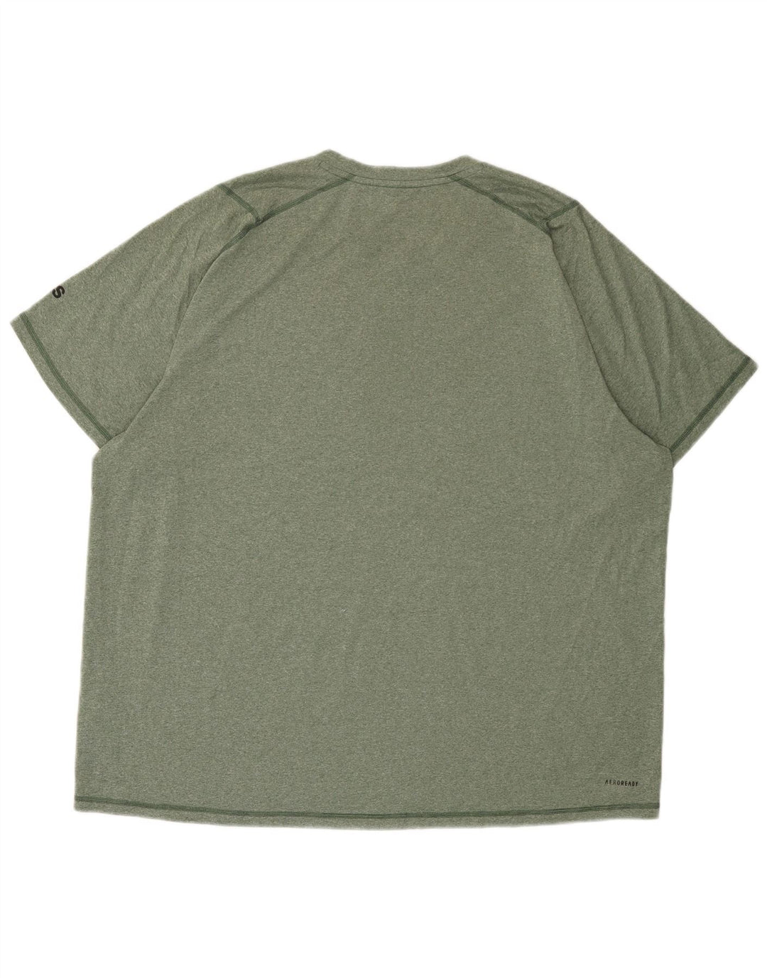 Męski t-shirt ADIDAS Aeroready, 2XL, khaki, nakrapiany poliester