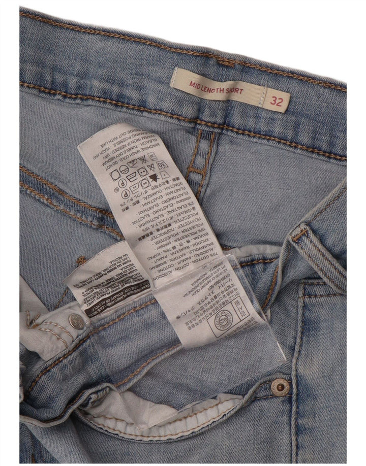 Damskie spodenki jeansowe LEVI'S W32, duże, niebieskie, bawełniane