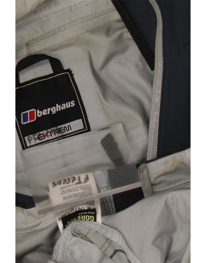 Męska kurtka przeciwdeszczowa z kapturem BERGHAUS UK 38 Średni granatowy nylon