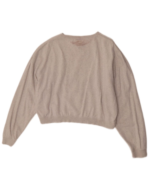 Damska bluza dresowa Nike Crop Oversize UK 14 w średnie szare paski