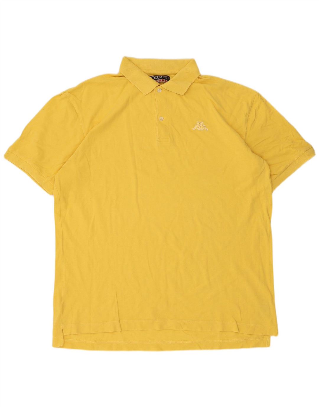 Męska koszulka polo Kappa 2XL Żółta bawełna