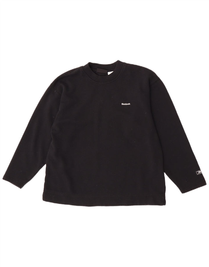 Damska bluza dresowa Reebok UK 12, średni czarny poliester