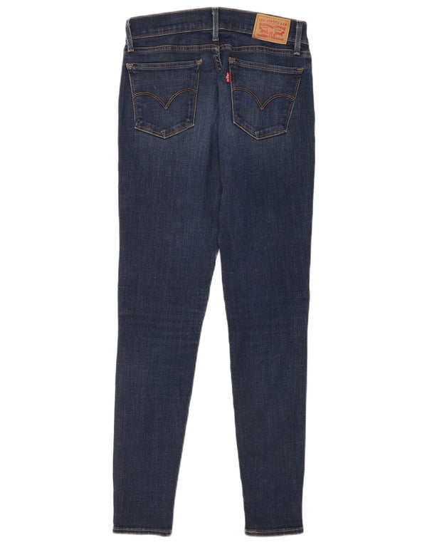 Damskie jeansy Levi's 710 Super Skinny W27 L30 Granatowa bawełna