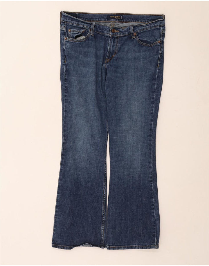 Dżinsy Levi's Damskie 524 Too Superlow Bootcut Rozmiar 13 Duże W34 L28 Niebieskie