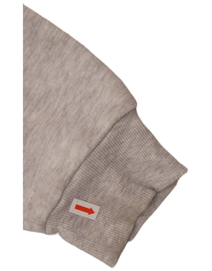 Topshop Damski wysoki, oversize'owy sweter z kapturem UK 10, mały, szary poliester