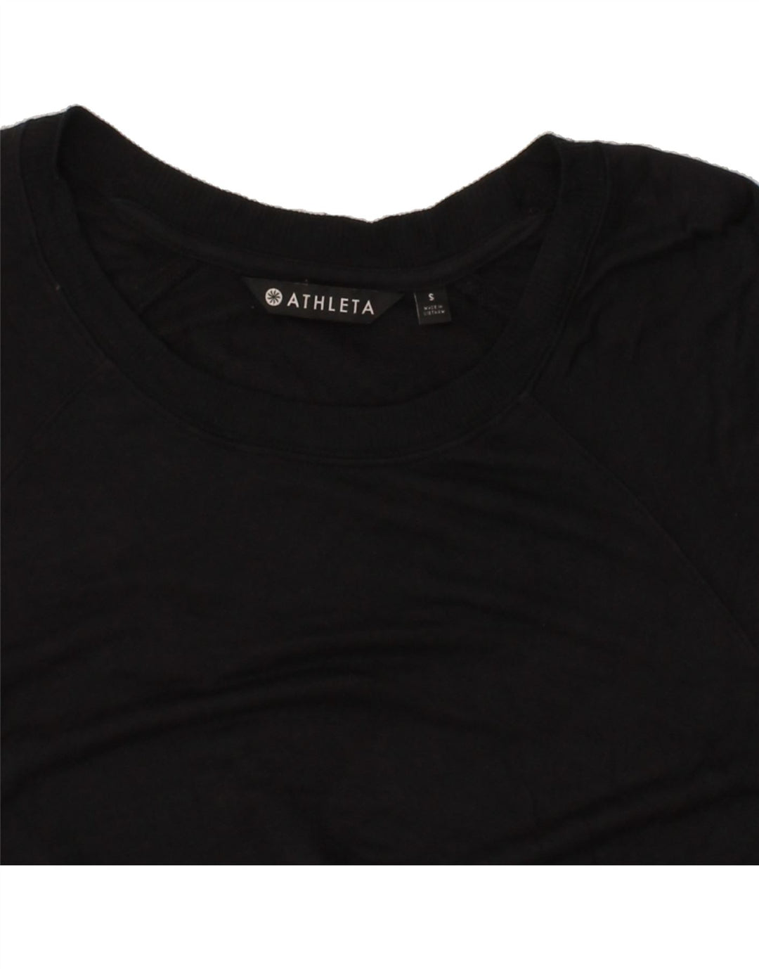 ATHLETA Womens Oversized Sweatshirt Jumper UK 10 Small Black Modal Vintage Athleta and Second-Hand Athleta from Messina Hembry 