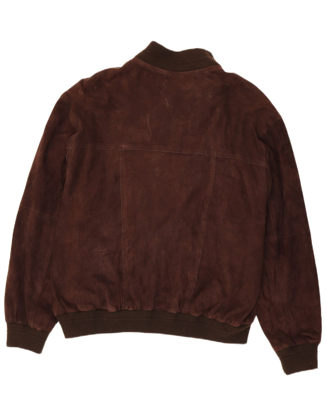 Vintage męska zamszowa kurtka bomber IT 58 4XL brązowa skóra