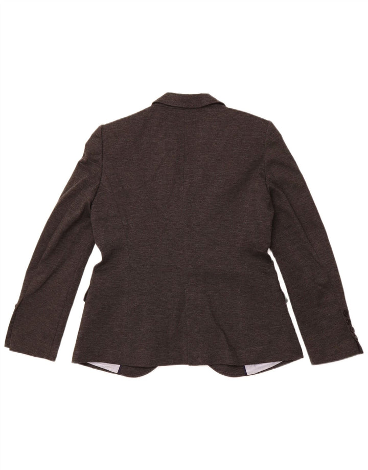 Damska marynarka ZARA zapinana na 1 guzik, UK 18 XL, szary poliester