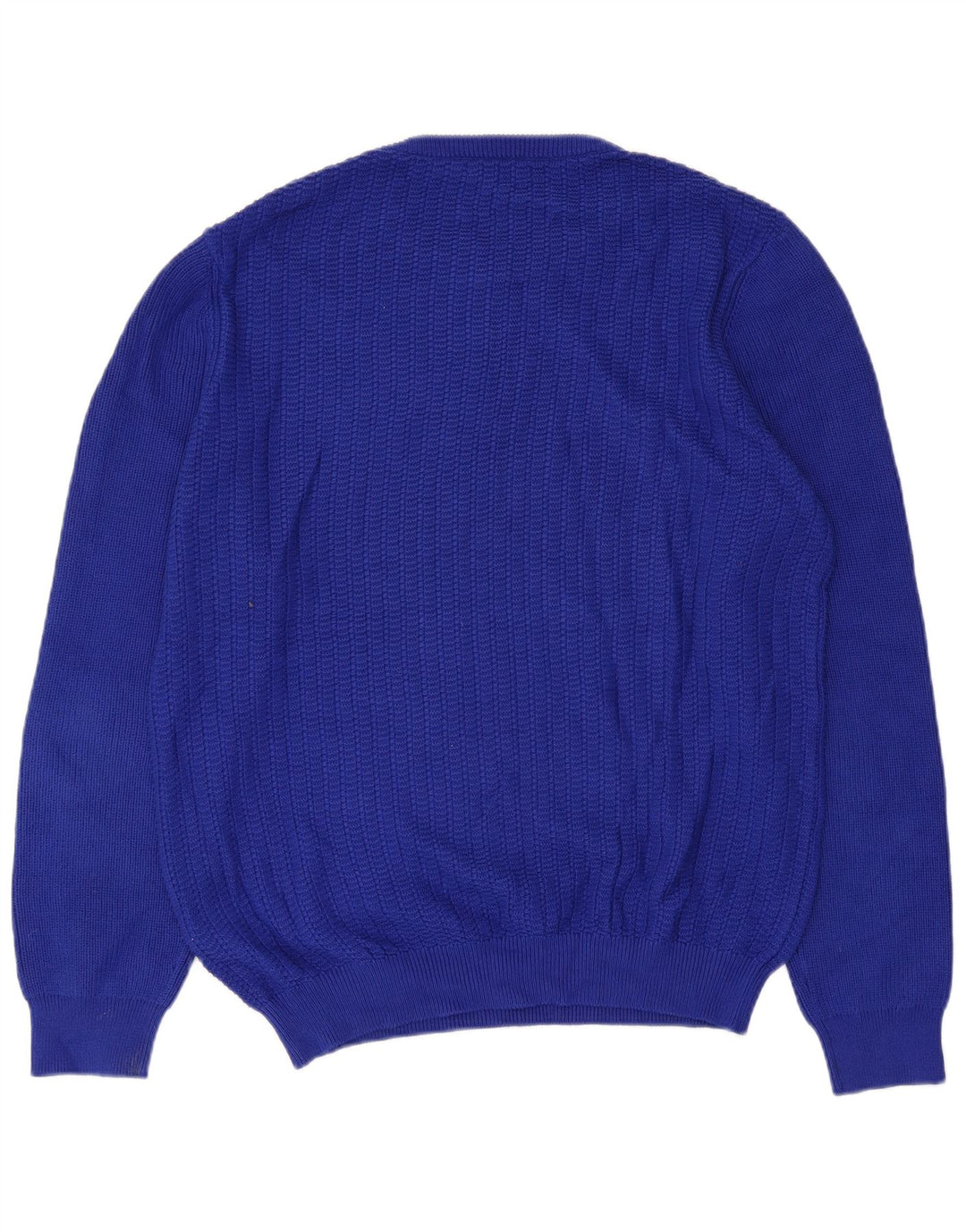 Męski sweter z wycięciem pod szyją Reiss, duży, niebieski, bawełniany