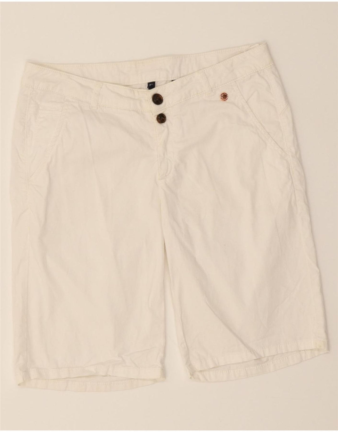 WOOLRICH Womens Chino Shorts W27 Small White Cotton Vintage Woolrich and Second-Hand Woolrich from Messina Hembry 