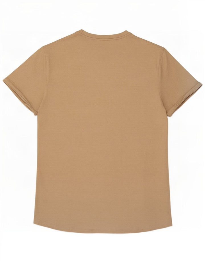 T-shirt męski Guess Top mały beżowy bawełniany