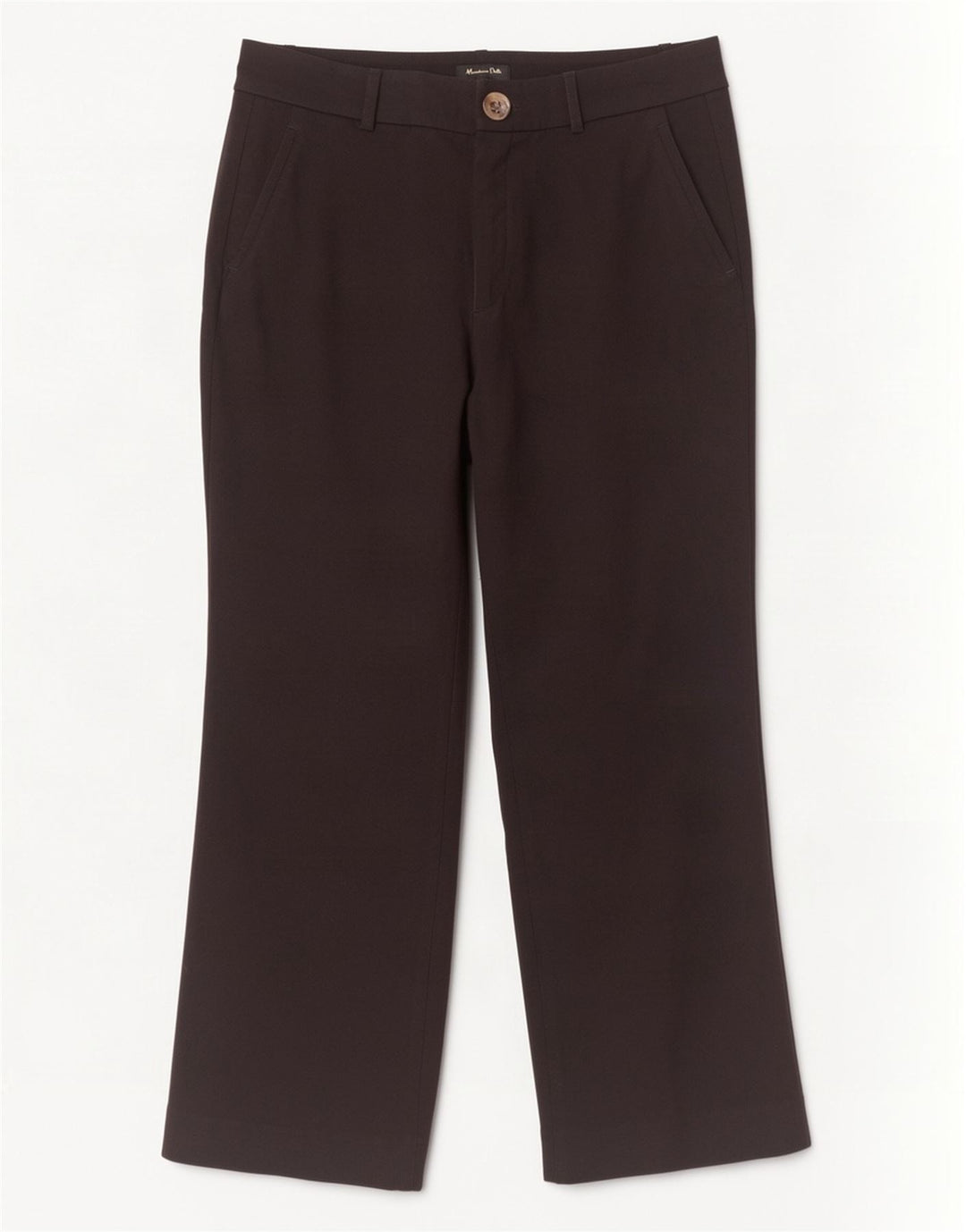 Spodnie damskie Massimo Dutti, proste, przycięte, EU 40, średnie, W30, L24, czarne