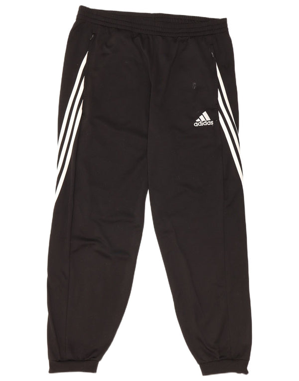Adidas Męskie spodnie dresowe Joggery, duże, czarne, poliestrowe