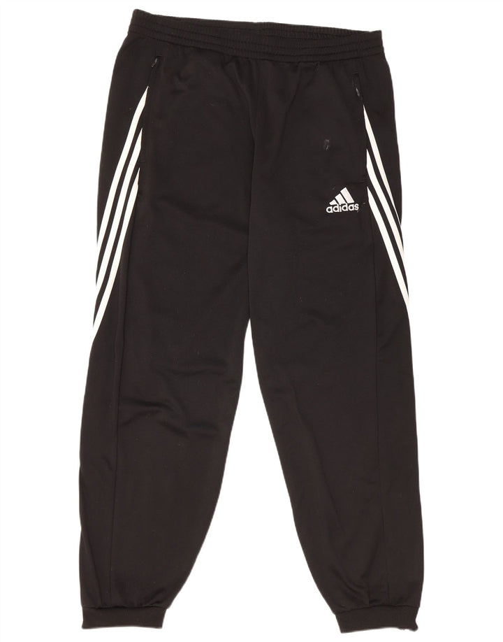 Adidas Męskie spodnie dresowe Joggery, duże, czarne, poliestrowe