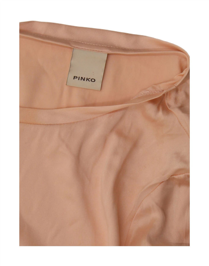 PINKO Womens T-Shirt Top UK 14 Medium Pink