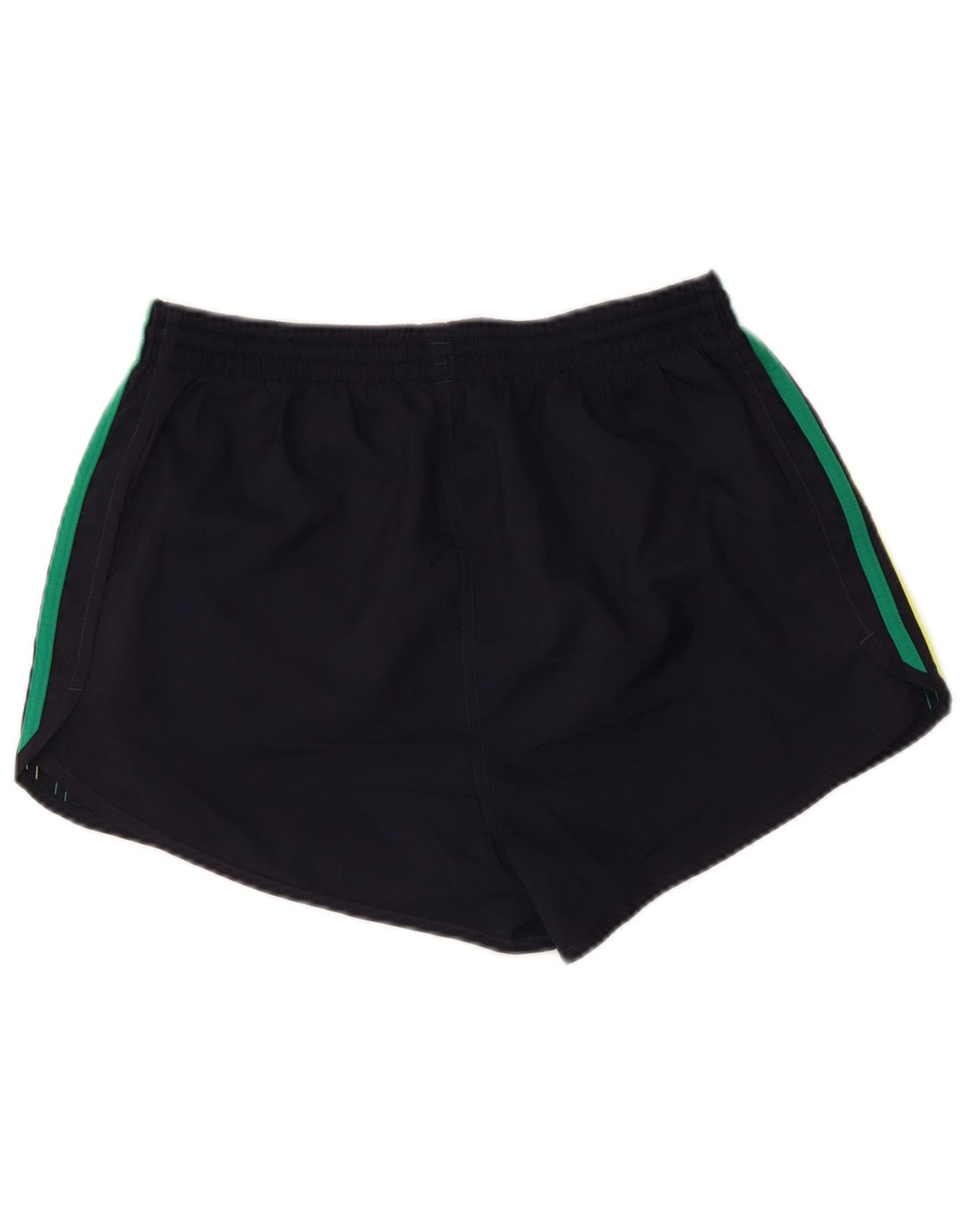 Damskie spodenki sportowe Adidas UK 12 Średni granatowy poliester z blokami kolorów