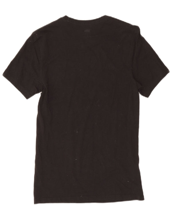 Męski T-shirt Levi's Slim Fit, mały, czarny, bawełniany