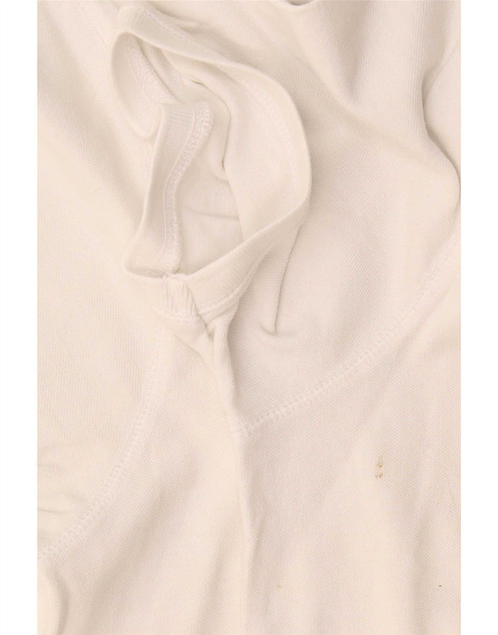 Męska koszulka polo Fat Face XL, biała, bawełniana