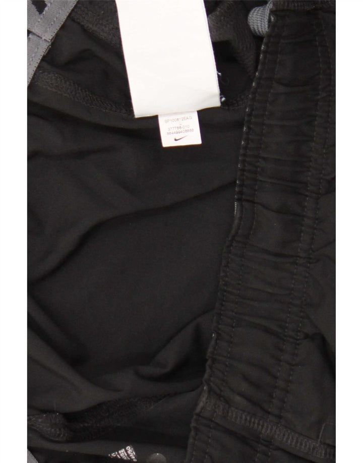 Męskie spodnie dresowe Nike Dri Fit, duże, czarne, poliestrowe