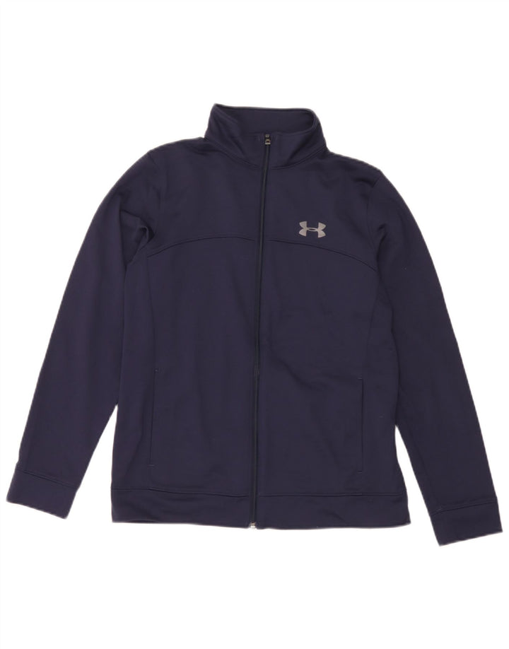 Kurtka chłopięca Under Armour dresowa, duża, 11-12 lat, granatowa