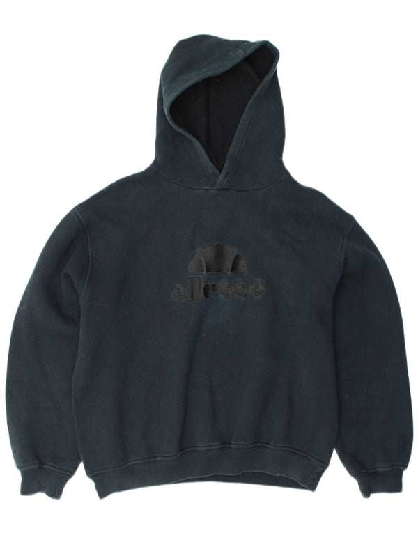 Damski sweter z kapturem ELLESSE UK 16, duży, granatowy, bawełniany