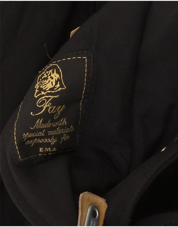 Damski płaszcz Fay UK 44 2XL Czarny klasyczny