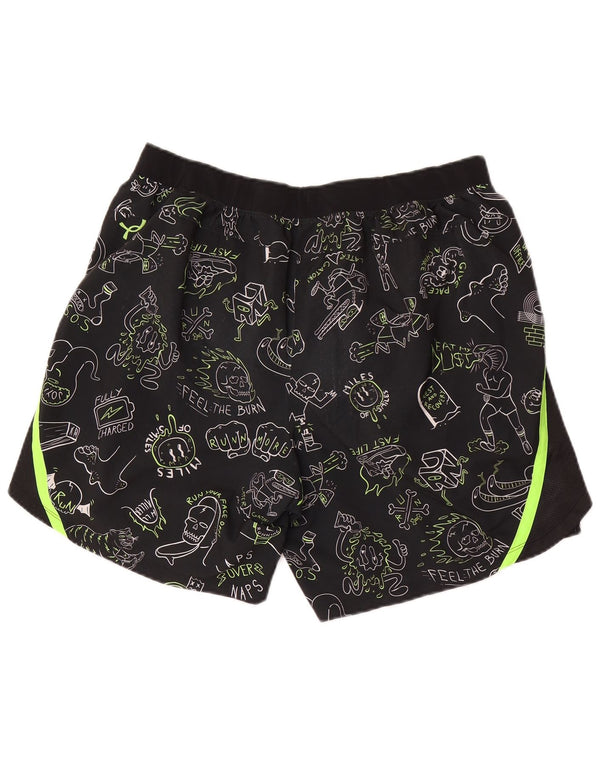Męskie spodenki sportowe Under Armour Heat Gear z abstrakcyjnym wzorem graficznym XL, czarne
