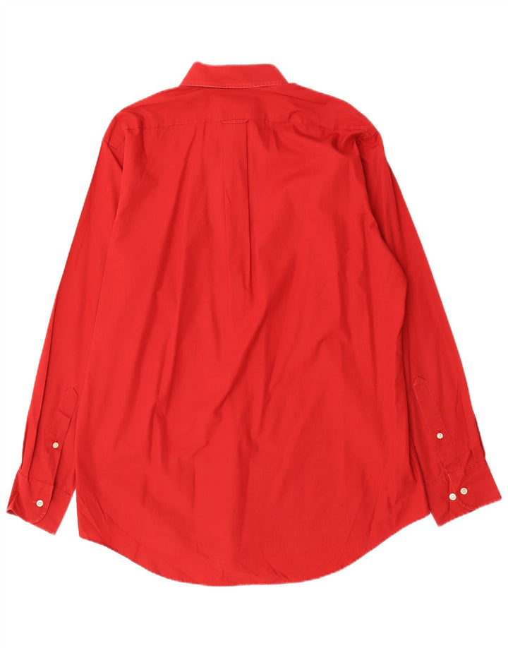 Koszula męska Izod rozmiar 16, duża, czerwona bawełniana