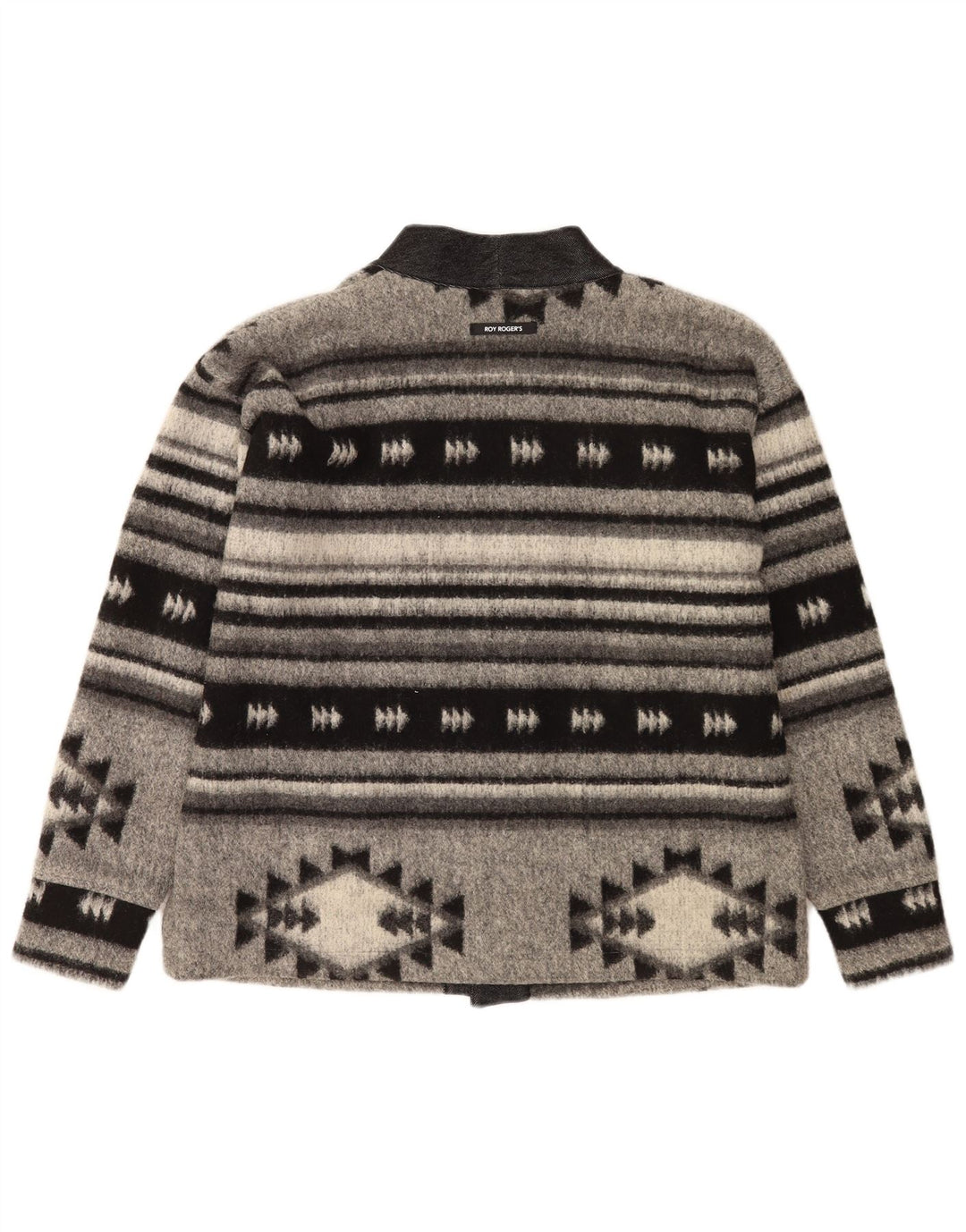 Damski sweter oversize Roy Rogers IT 42 Średni szary geometryczny