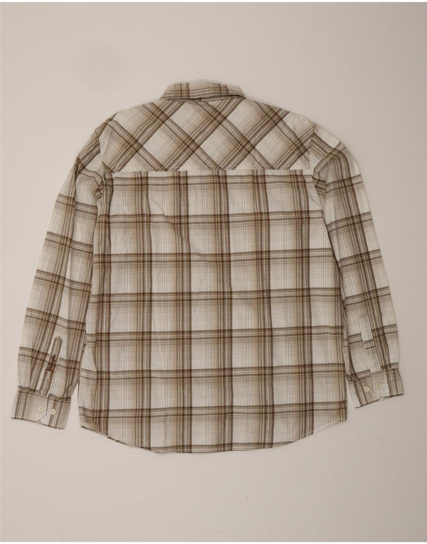 WRANGLER Męska koszula Greensboro XL w beżową, bawełnianą kratę, klasyczna