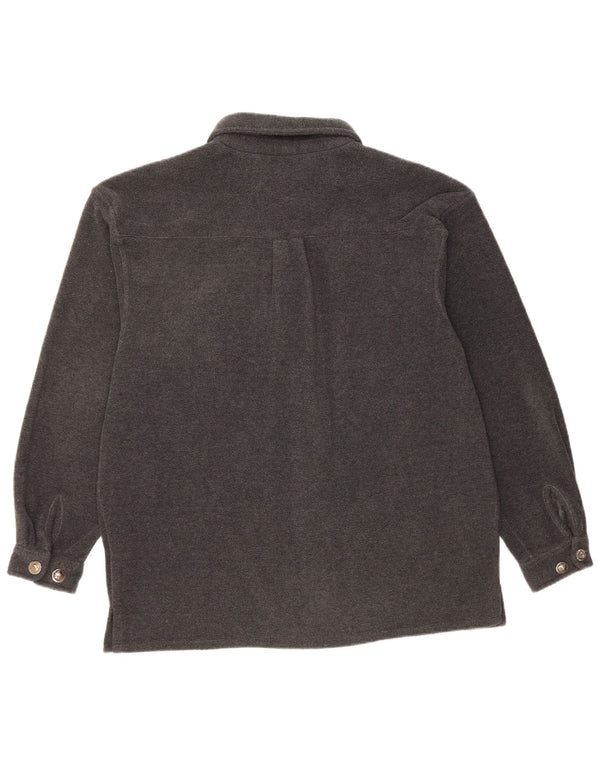 Męska koszula wierzchnia DANILO z polaru UK 40, duża, szary poliester