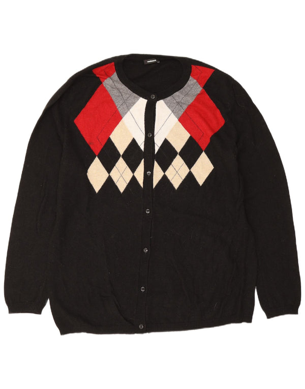Sweter damski Walbusch EU 44 XL Czarny Argyle/Diamentowa Wiskoza