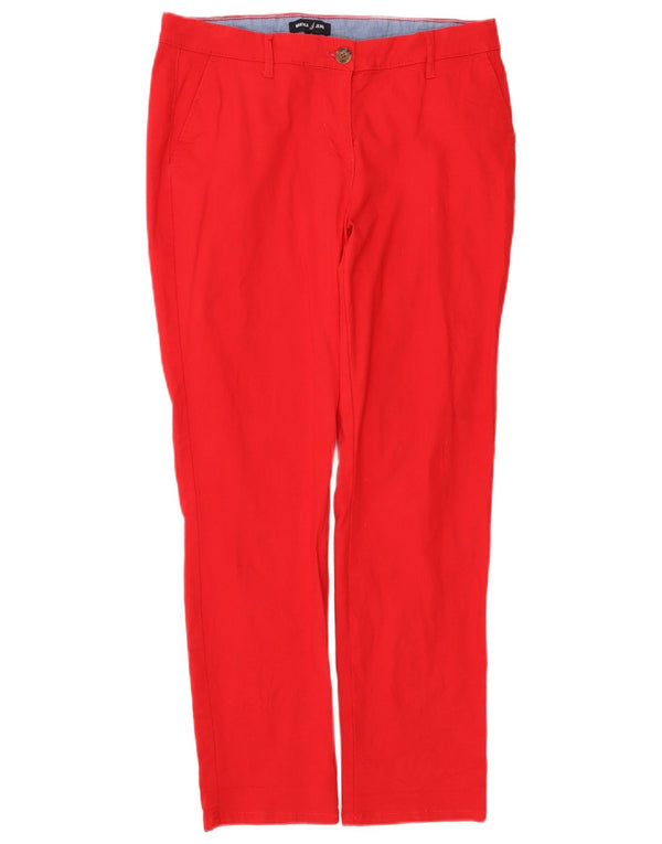 Damskie spodnie typu chino Nautica US 8 Medium W30 L28 Czerwona bawełna