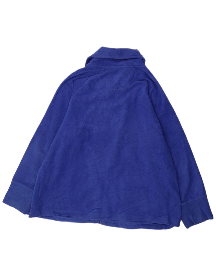 Męska kurtka polarowa CALVIN KLEIN Performance UK 44 2XL, niebieska, poliester