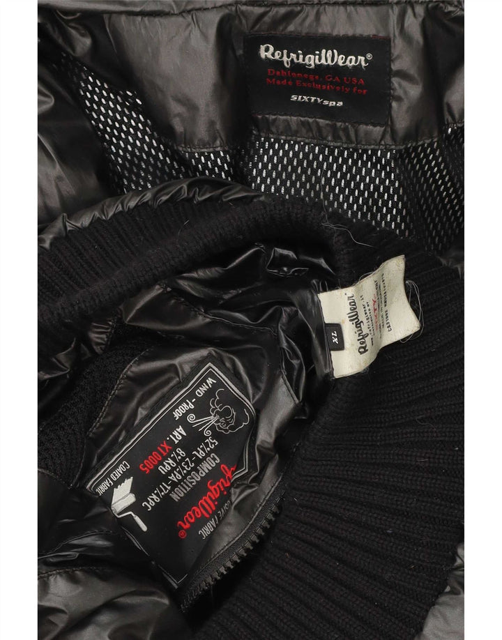 Kurtka męska Refrigiwear Sixty z kapturem, wyściełana UK 42 XL, szary poliester