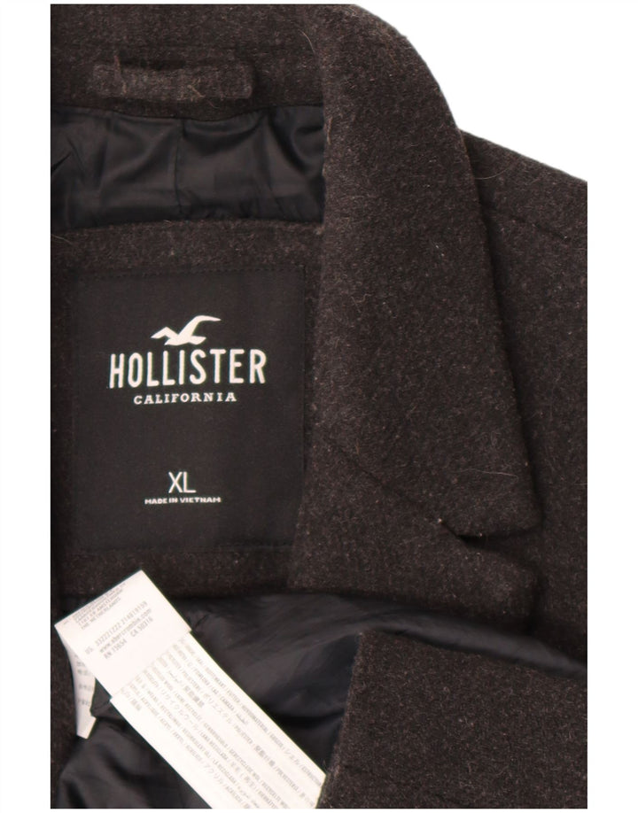 Płaszcz męski Hollister UK 42 XL, szary, poliester