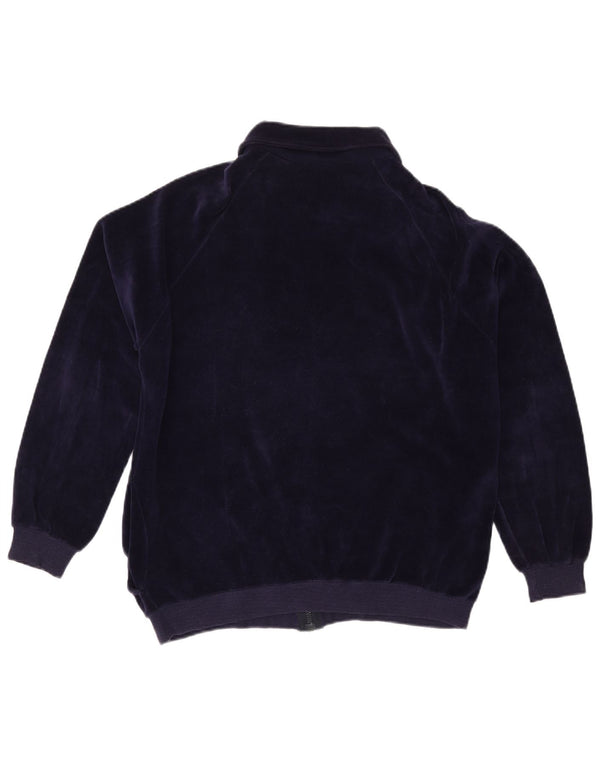 Damska kurtka dresowa VINTAGE UK 16, duża, granatowa, bawełniana